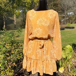 $78 Flying Tomato Yellow long sleeve Dress